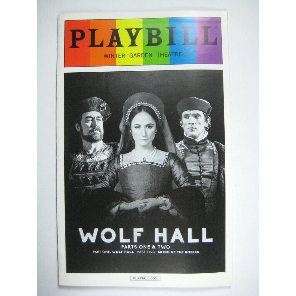 Wolf Hall Bring up Bodies Pride Playbill 2015 Lucy Briers Nathaniel Parker